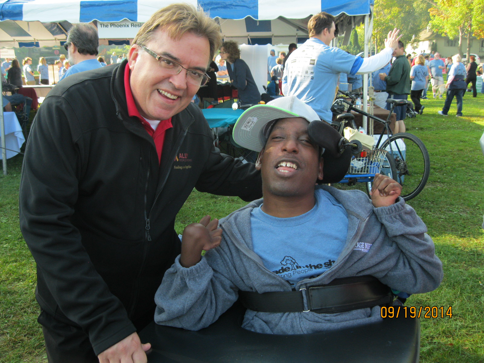Legislator and an Individual we serve at Made in the Shade