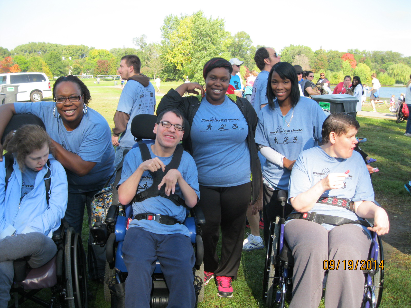 Staff and Individuals we serve at Made in the Shade