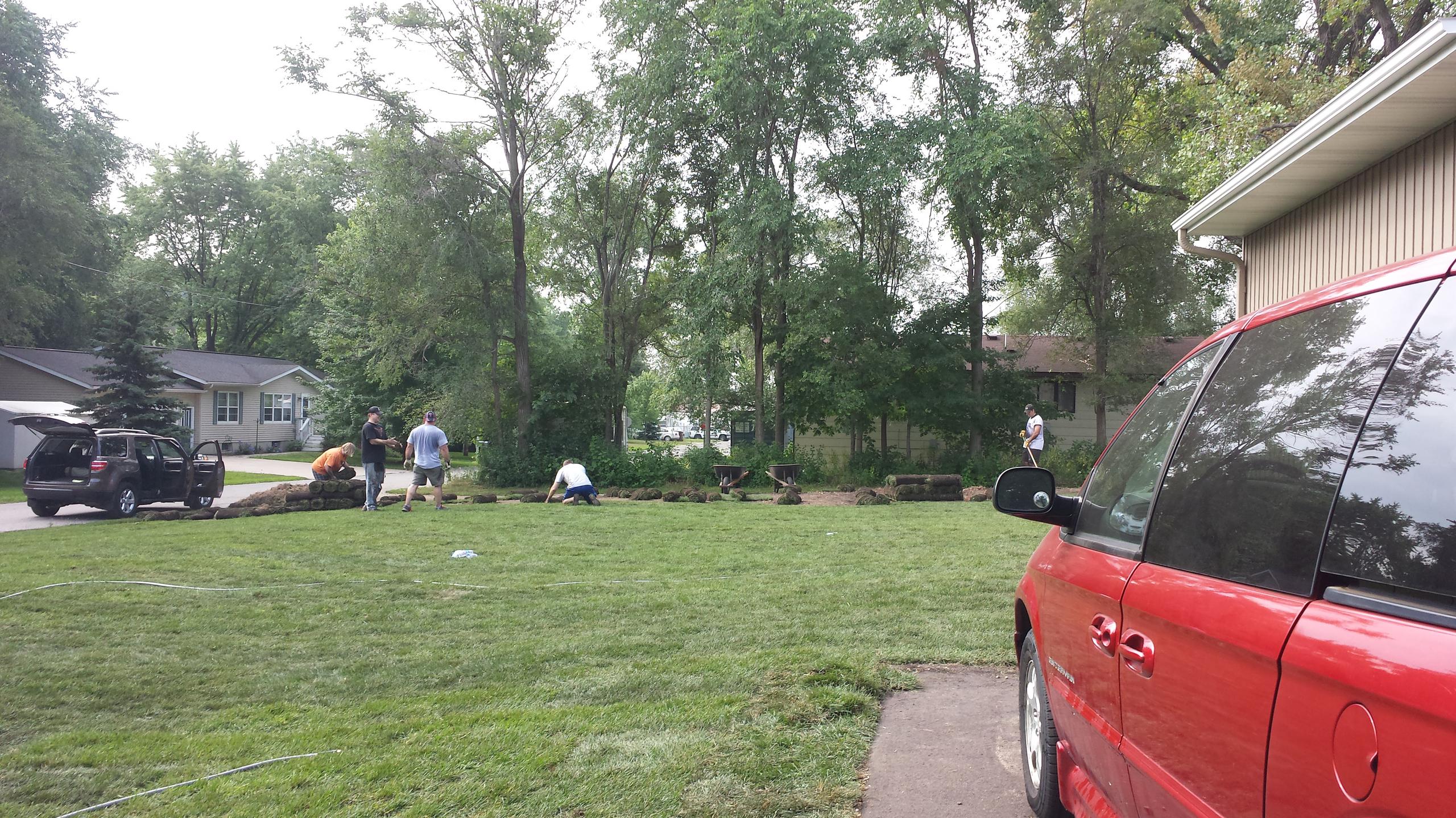 New Sod at Eric's House