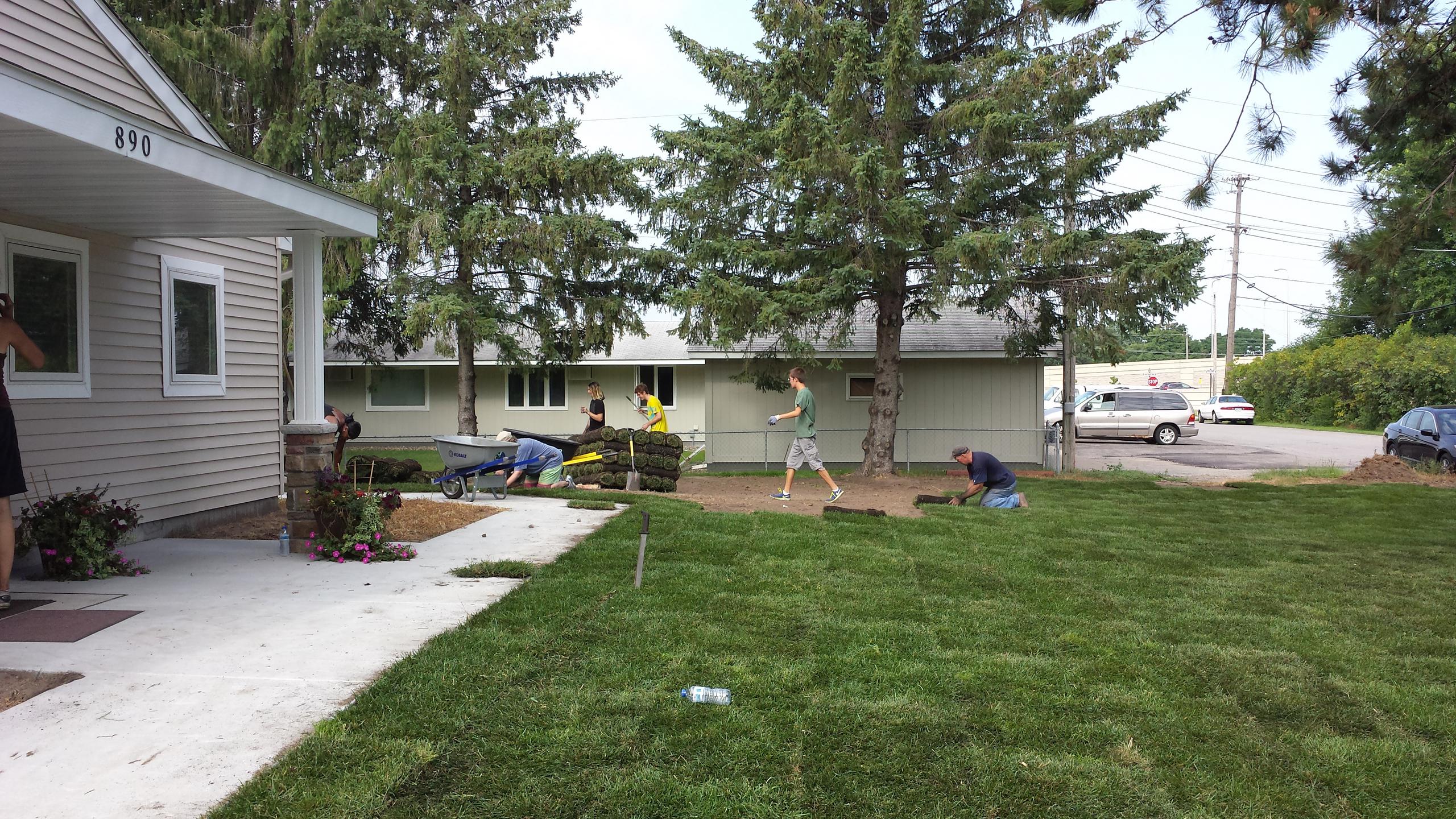 New Sod at Eric's House