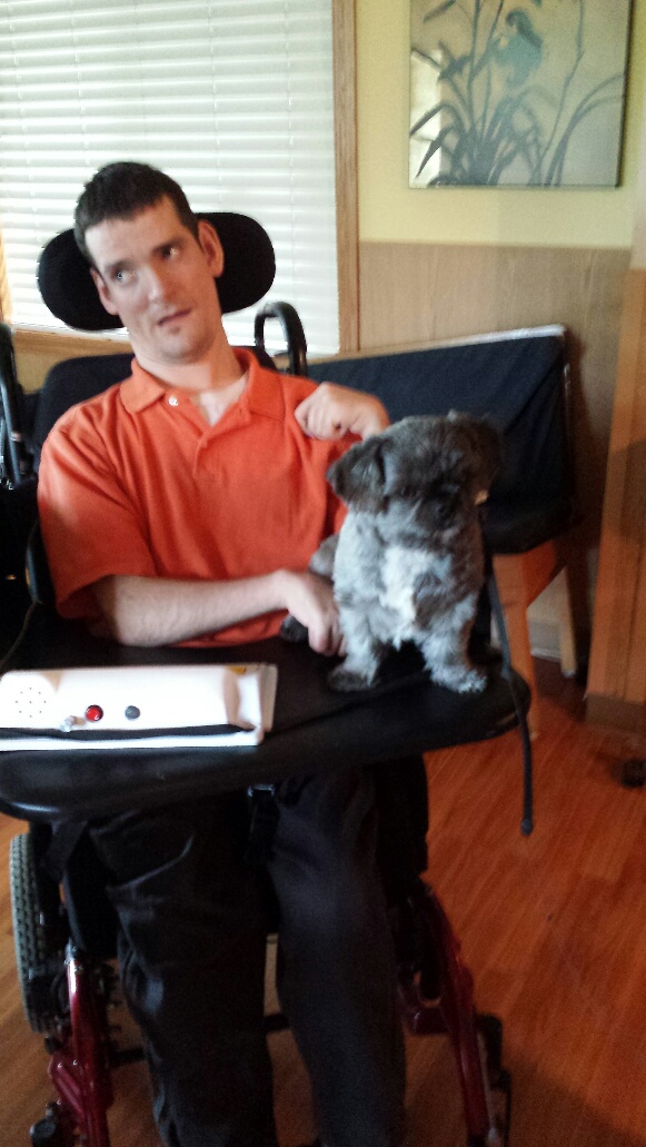 Chirs and GizMO the Therapy Dog